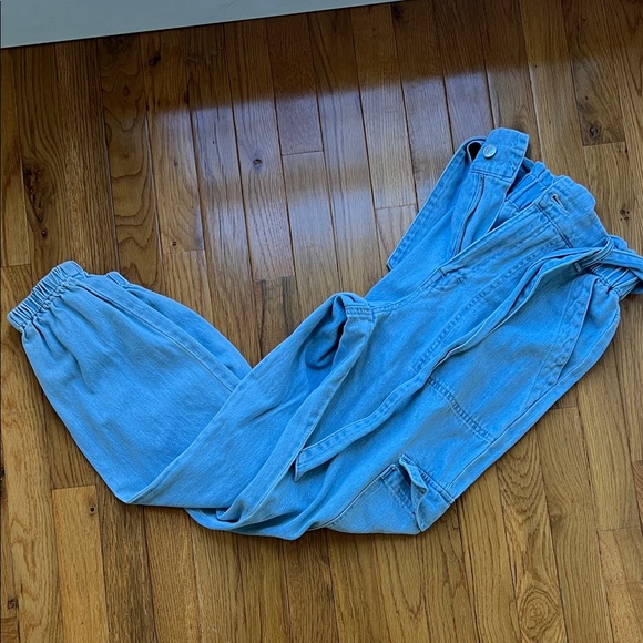 Forever 21 Light Blue Denim Boyfriend Jogger Jeans - Picture 3 of 5